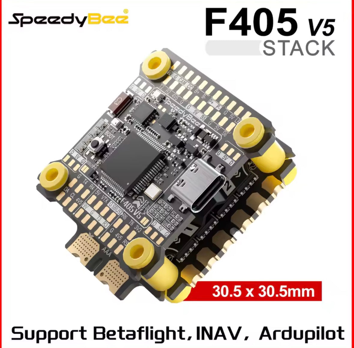 SpeedyBee F405 Flight Controller V4 BLS 60A 30x30 FC&ESC Stack