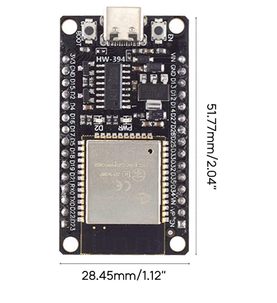 ESP32 Module Microcontroller Bluetooth for ESP 32 Module Development Board Type C Development Board 2.4 GHz WLAN WiFi CH340C Chip